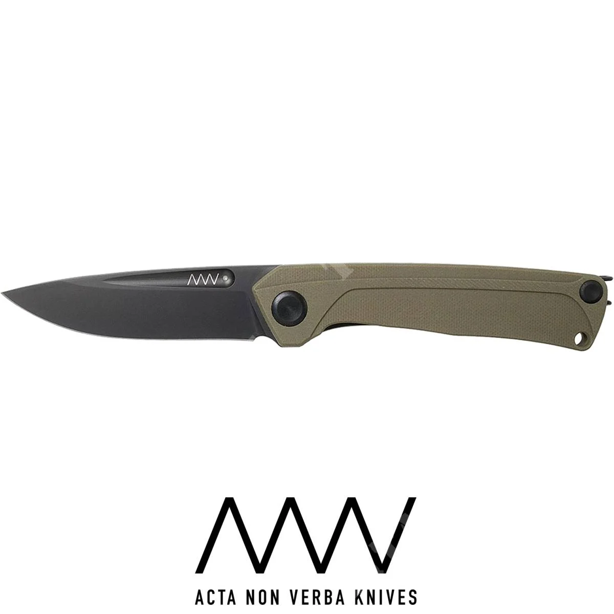 CUCHILLO ANV Z200 DLC G10 OLIVA NEGRO (ANVZ200-021)