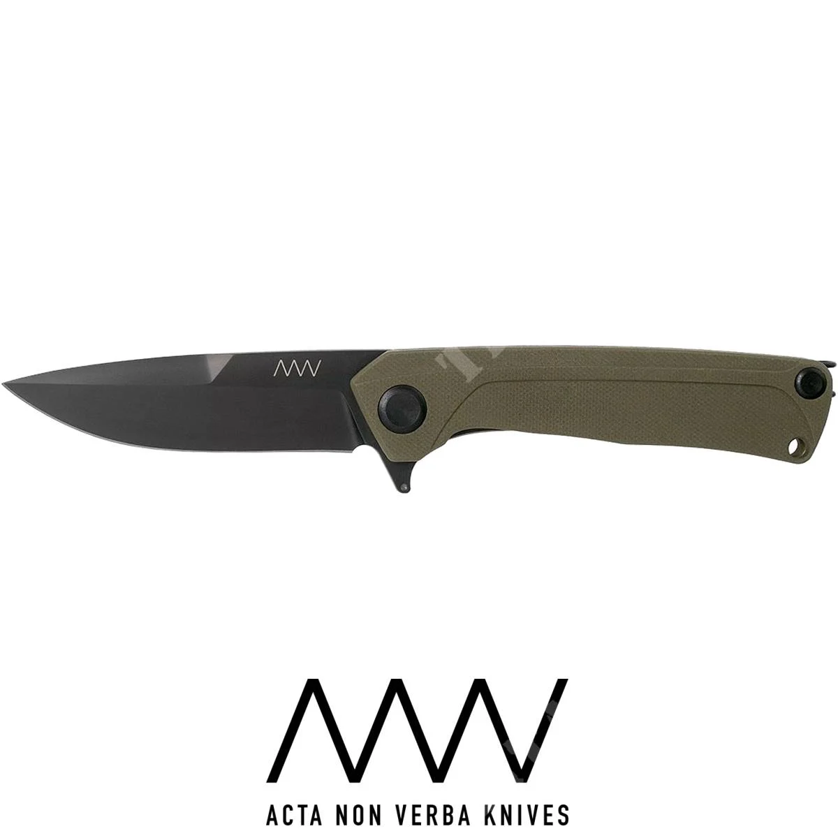 CUCHILLO ANV Z100 DLC NEGRO G10OLIVE (ANVZ100-024)