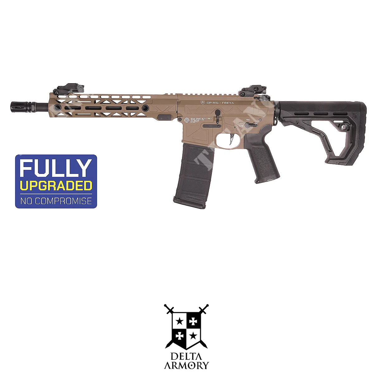RIFLE DELTA ARMORY ETU EAGLE GEN2 AR15 M-LOK DE 10" DE FREYA, TAN (DA-GP-FRY-A23-TAN)