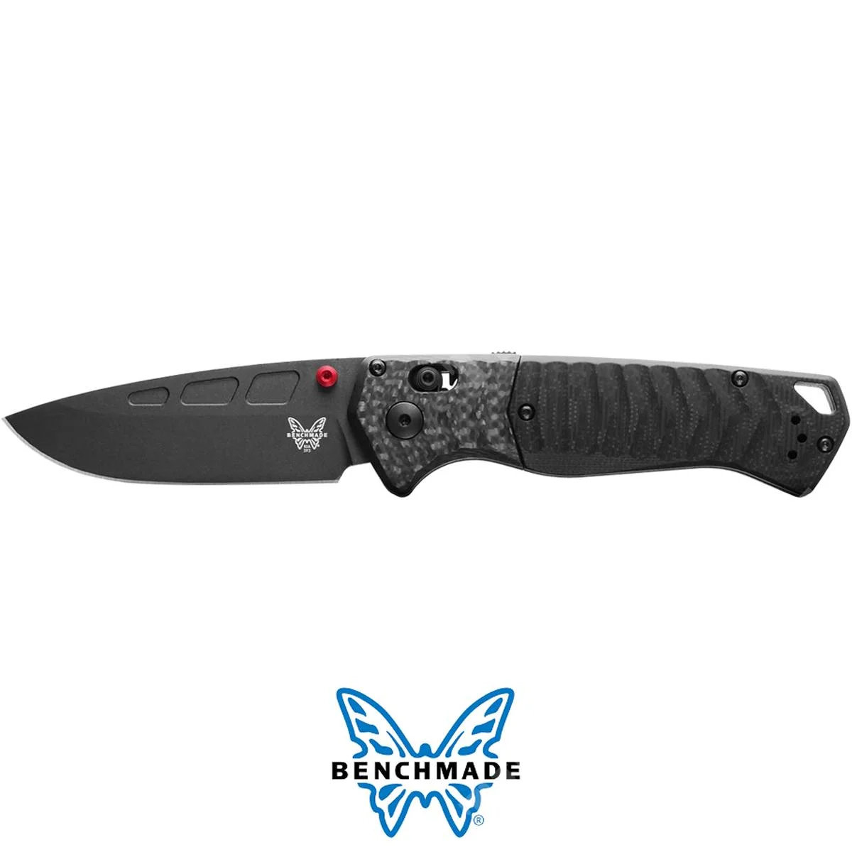 CUCHILLO DE BANCO PSK DE FIBRA DE CARBONO Y G10 NEGRO (593BK-01)