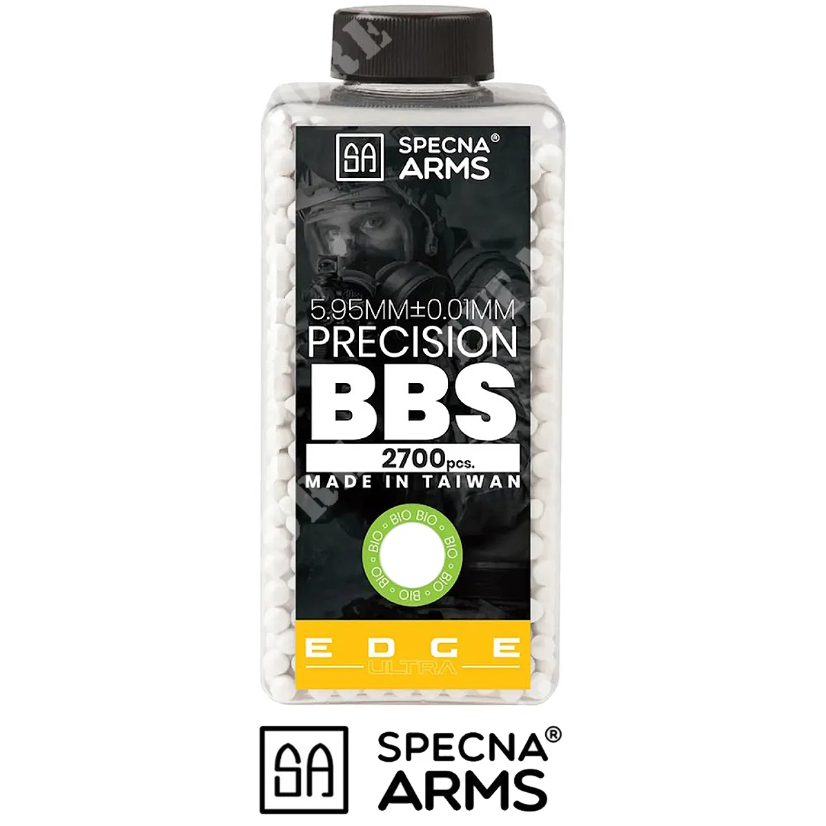 BOTELLA DE PELLETS BIOE DGE DE 0,28 G BLANCO, 2700 BB, SPECNA ARMS (SPE-16-039982)