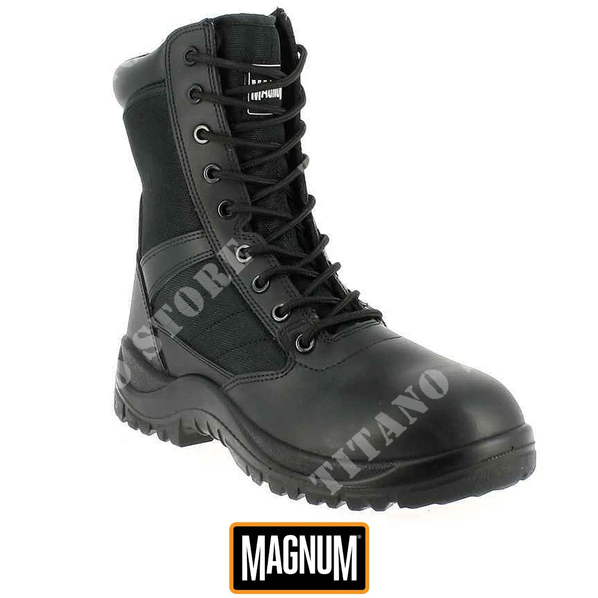 Botas Centurión 8 con cremallera, color negro Magnum (M801385/021)