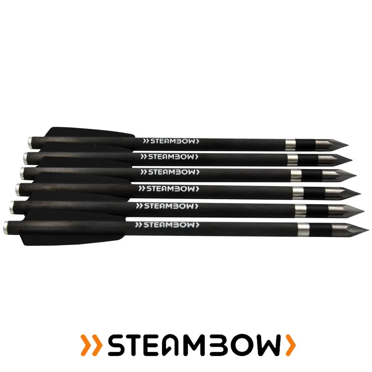 JUEGO DE 6 DARDOS DE CARBONO HEAVY BODKIN STEAMBOW (SO-639)