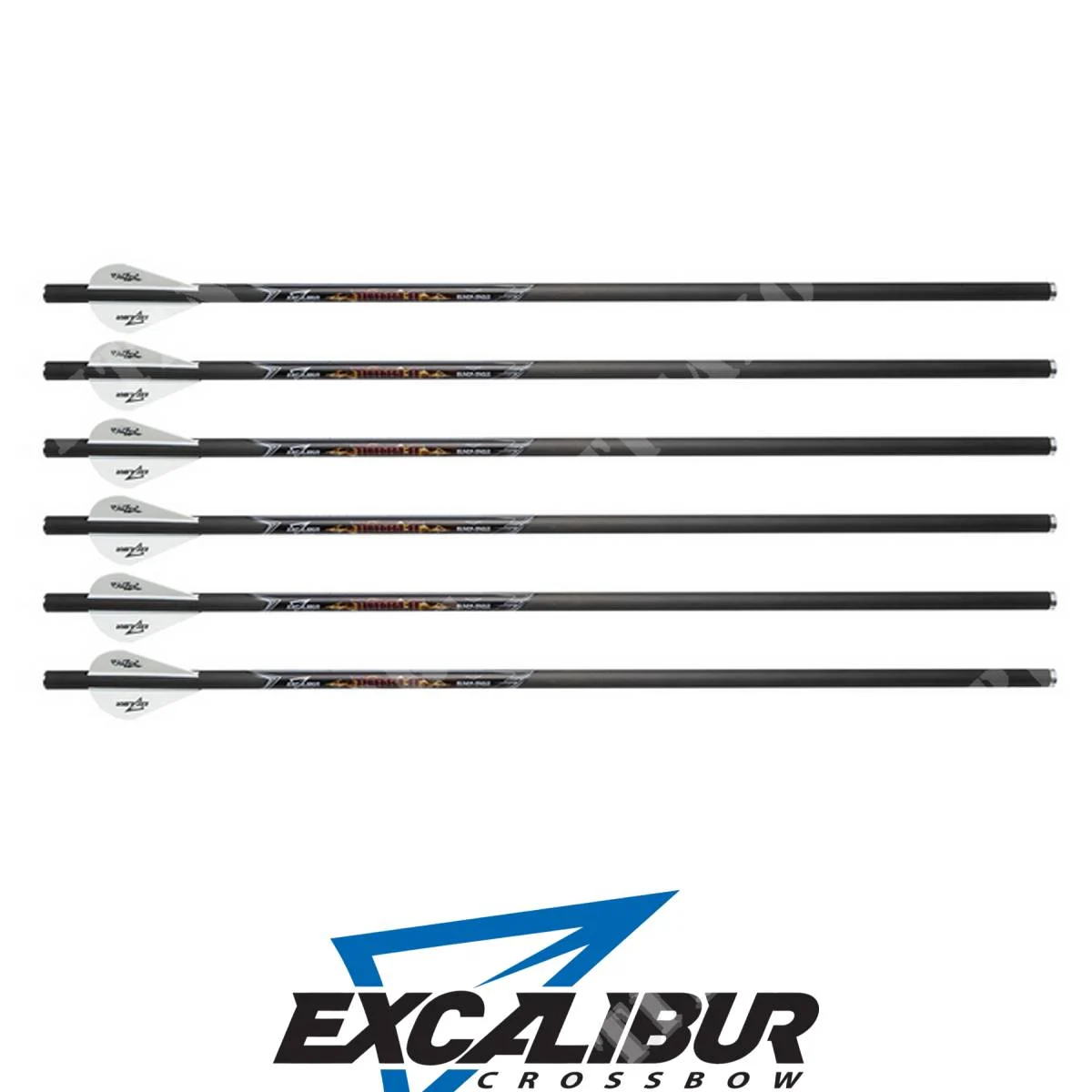 JUEGO DE 6 DARDOS DE CARBONO DIABLO EXCALIBUR DE 18" (53W332)