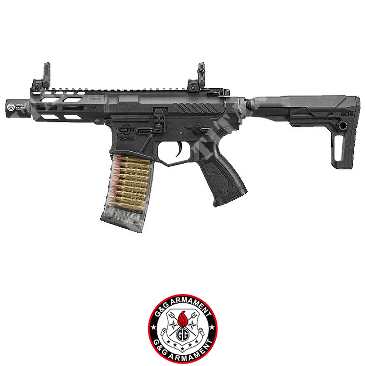 Fusil G&G CM16 BATTO CQB negro (GG-CM16BATTOCQB)