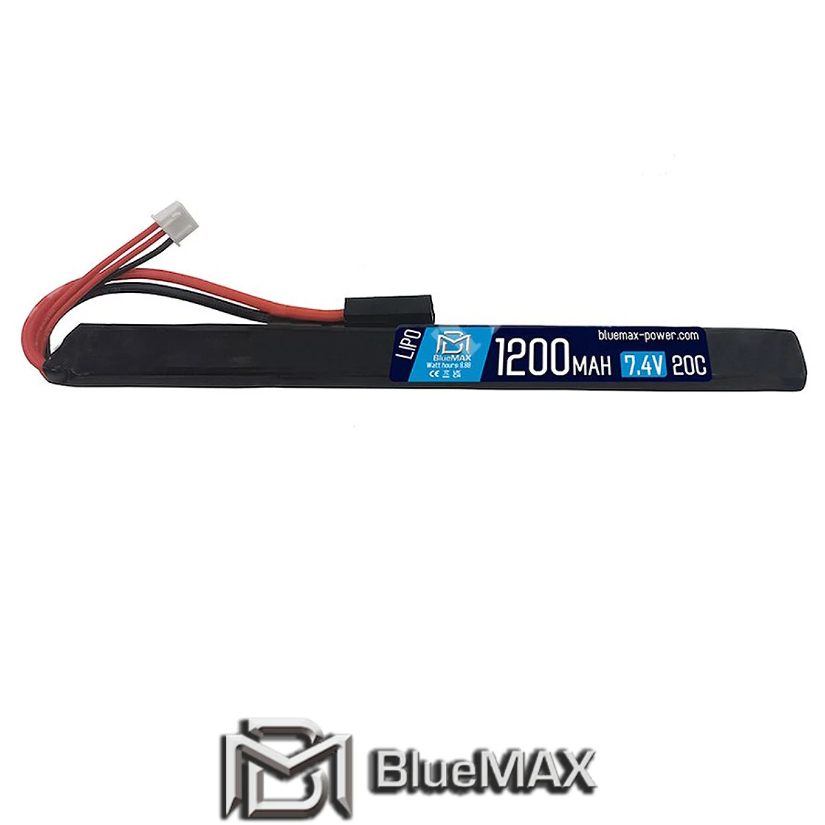 BATERÍA DE LI-PO 7.4x1200 MAH 20C AK STICK BLUE MAX (BM-7.4X1200)