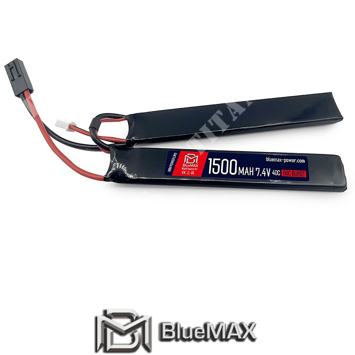 BATERÍA DE LI-PO 7.4x1500 MAH 40C NUNCHUCK BLUE MAX (BM-7.4X1500N)