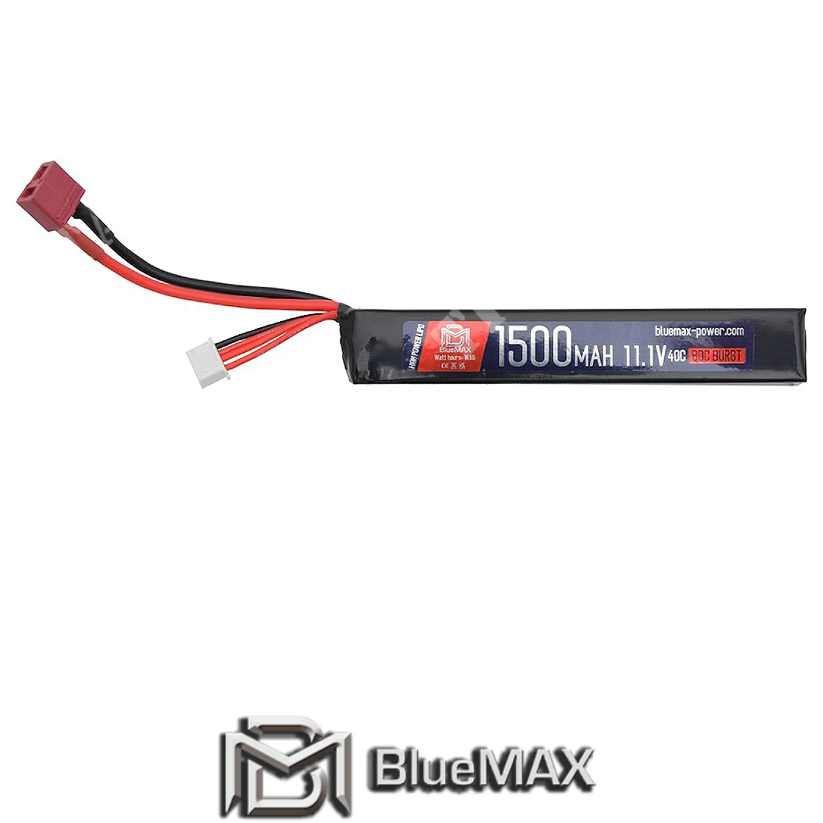 BATERÍA DE LI-PO DE 11,1 x 1500 MAH, 40 C, STICK DEANS BLUE MAX (BM-11.1X1500D)