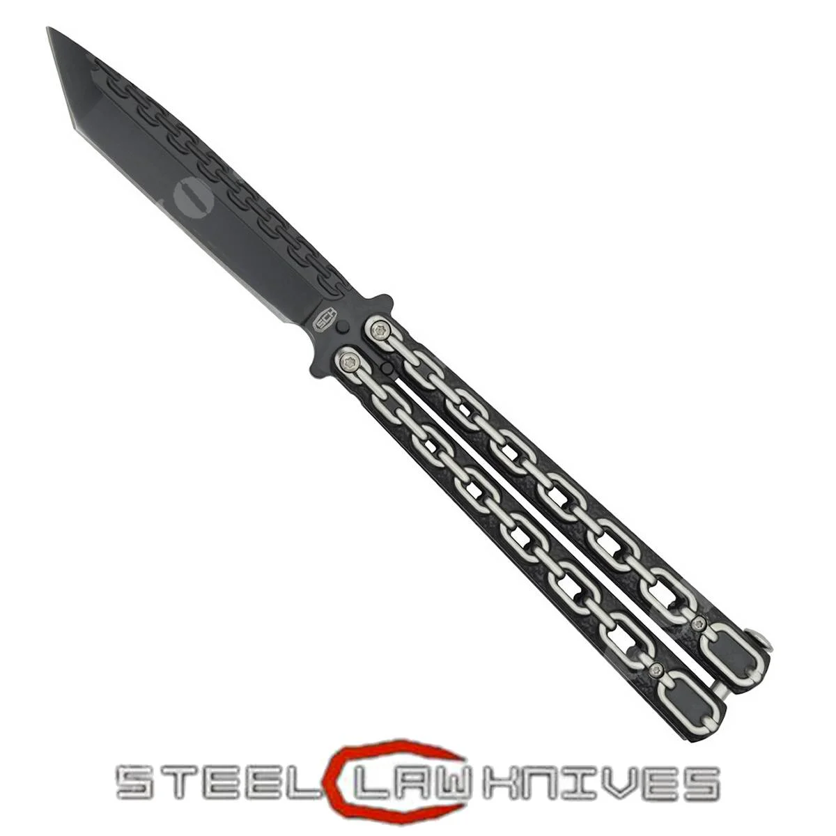 CUCHILLO MARIPOSA CON CADENA (CW-022)