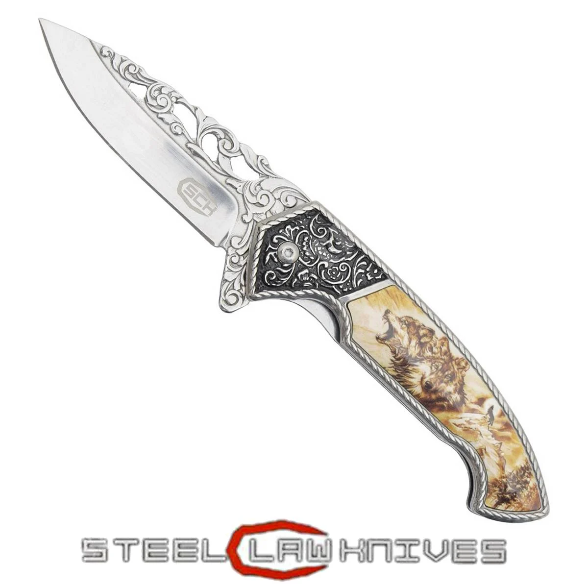 CUCHILLO WOLF CON APERTURA ASISTIDA (CW-033)
