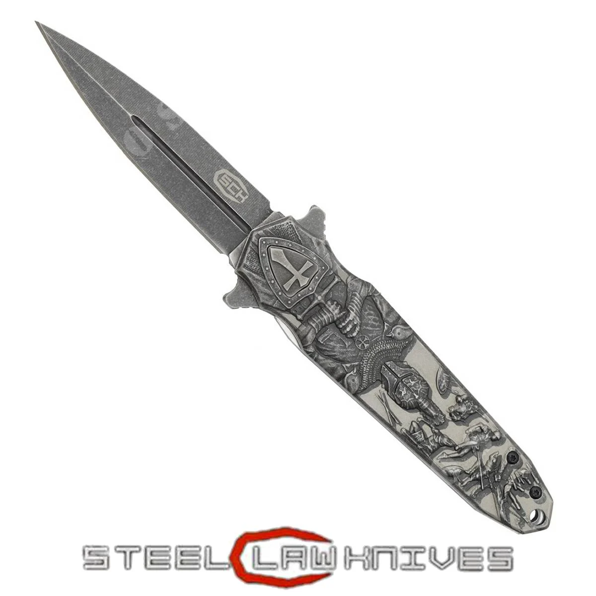 CUCHILLO TEMPLARIO CON APERTURA ASISTIDA (CW-041)