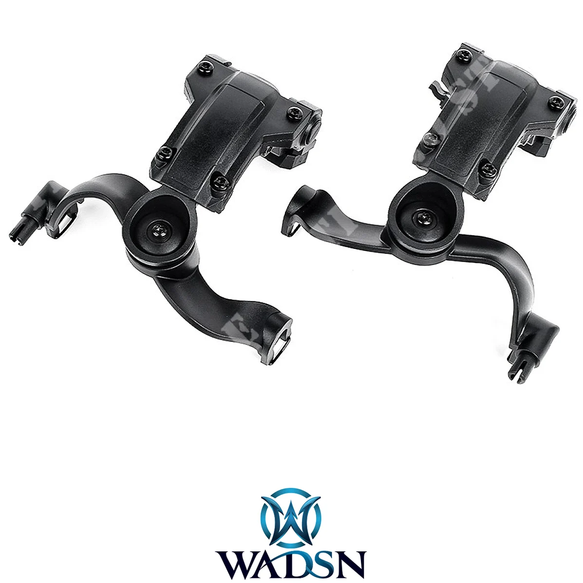 SOPORTES PARA CASCO WADSN ARC/M-LOK PARA AURICULARES EARMOR NEGROS (WZ218-B)