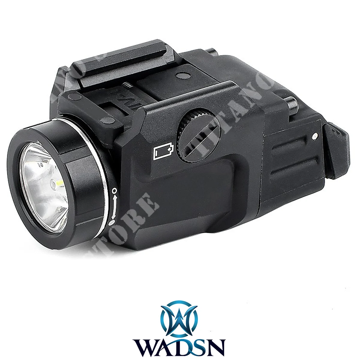 Linterna táctica para pistola LED WADSN de 800 lúmenes, color negro (WD04109-B)