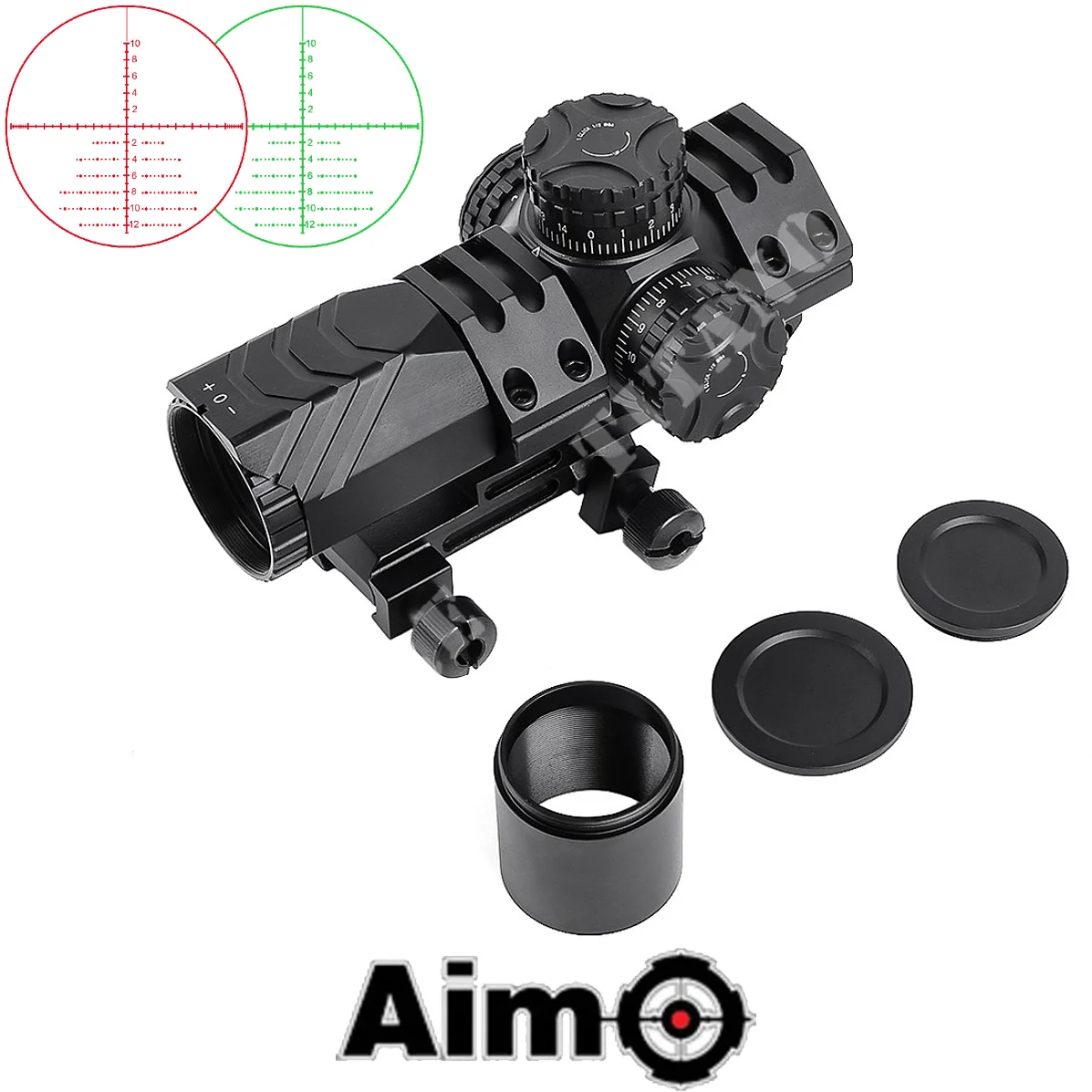 Óptica compacta AIMO 3X 25 mm negra (AO3068-B)