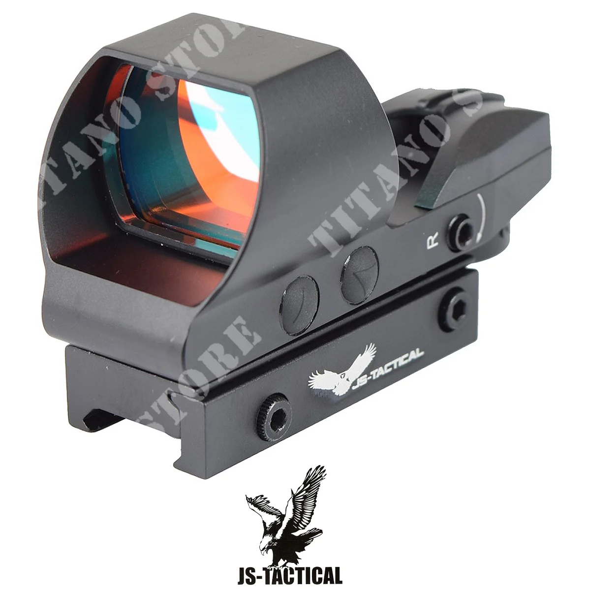 Mira de punto rojo multirretícula USB - NEGRA (JS-HD119)