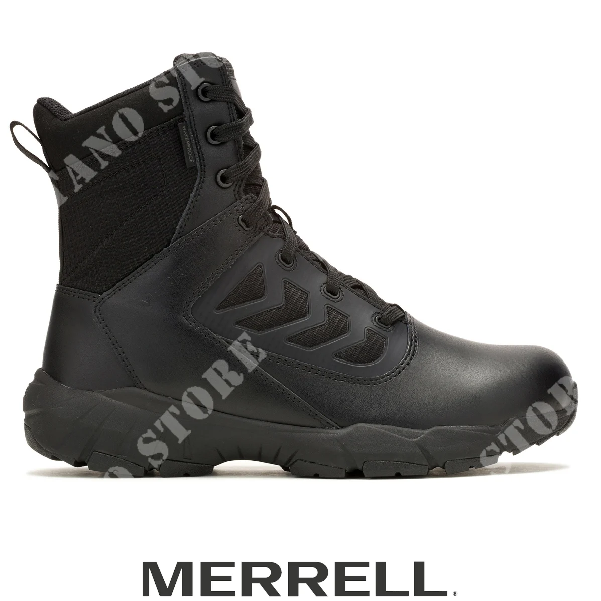 BOTAS FULLBENCH WP 8'' CON CREMALLERA NEGRAS MERRELL (J007847)