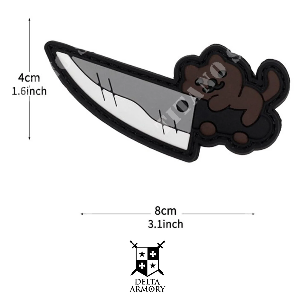 PARCHE SHARP KITTY BROWN DELTA ARMORY (DA-NAS-173)