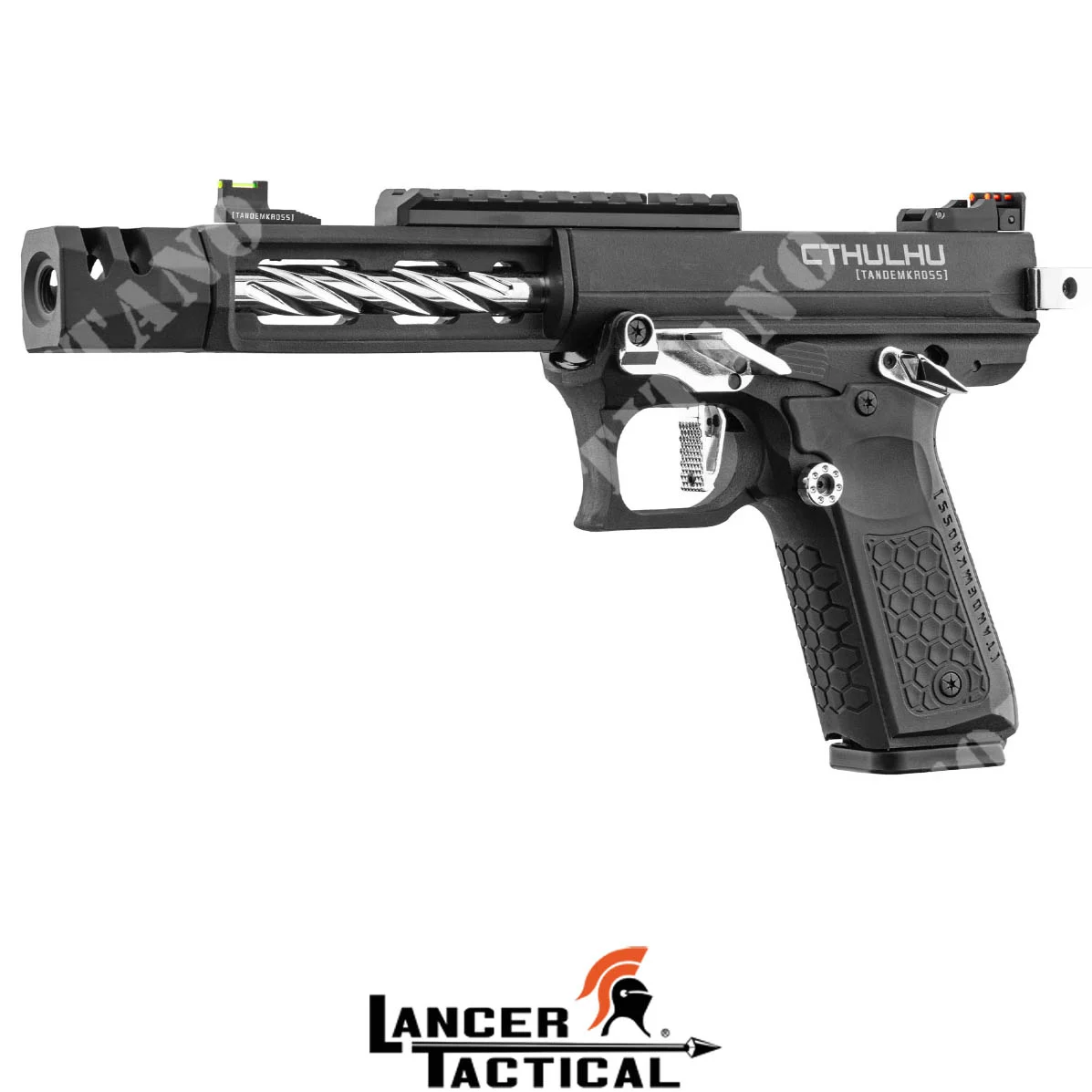 PISTOLA DE GAS AAP CTHULHU LANCER TÁCTICA NEGRA/PLATA (LTX-TK-BS)