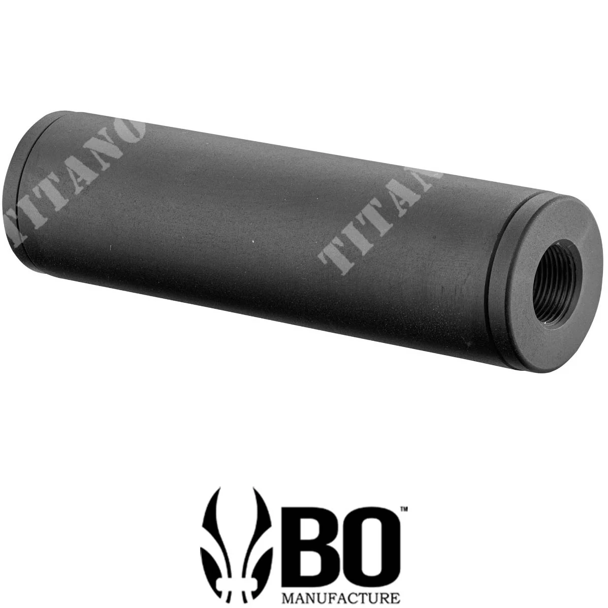 SILENCIADOR DELGADO 14MM -/+ NEGRO BO (A60203)