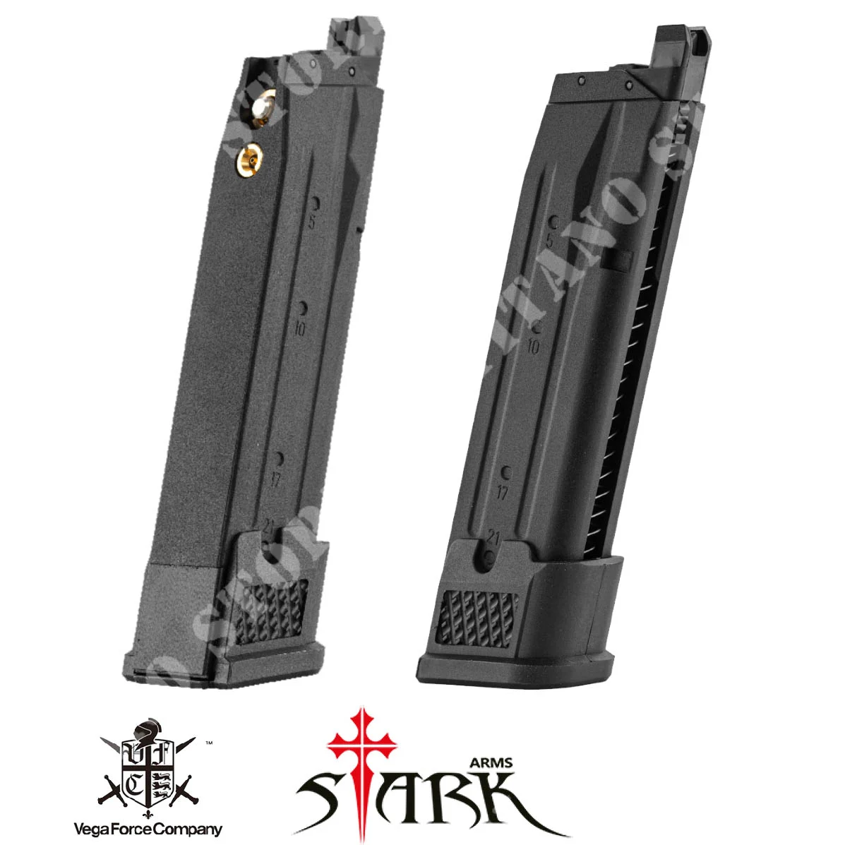 Cargador de gas SA320 M17 Black Stark Arms (SA9-MAG-SA320-BK03)