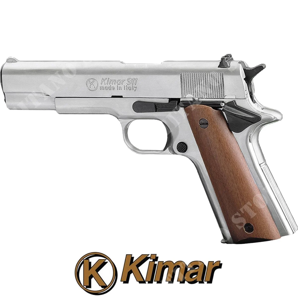 PISTOLA DE DEFENSA 1911 9MM CROMADA KIMAR (KM-911.C9)