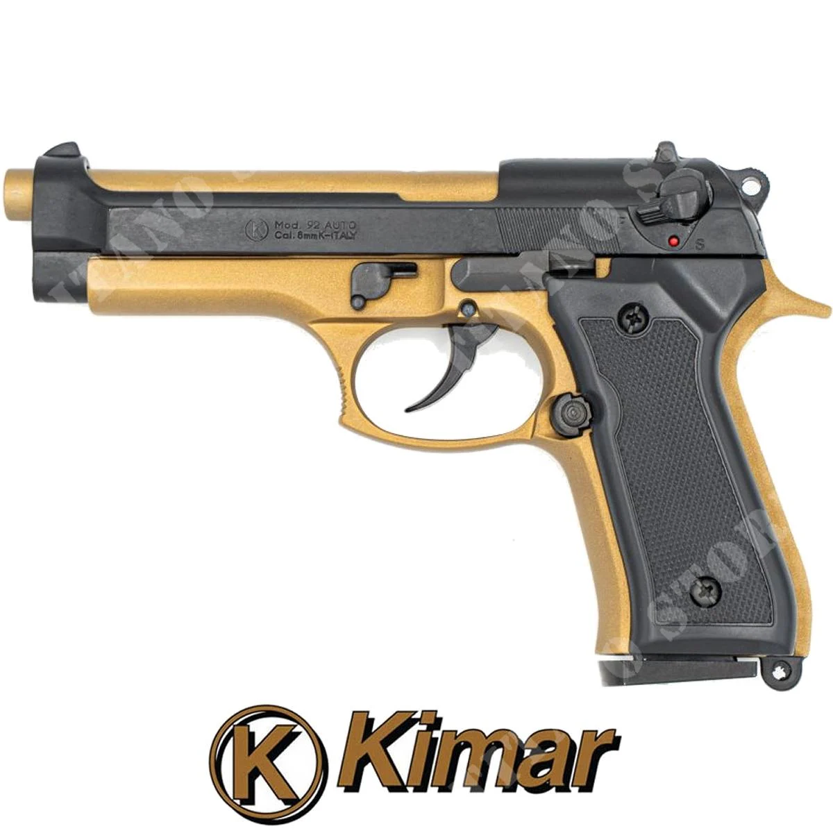 PISTOLA DE DEFENSA 92 9MM BRONCE NEGRO KIMAR (KM-92.MBB9)