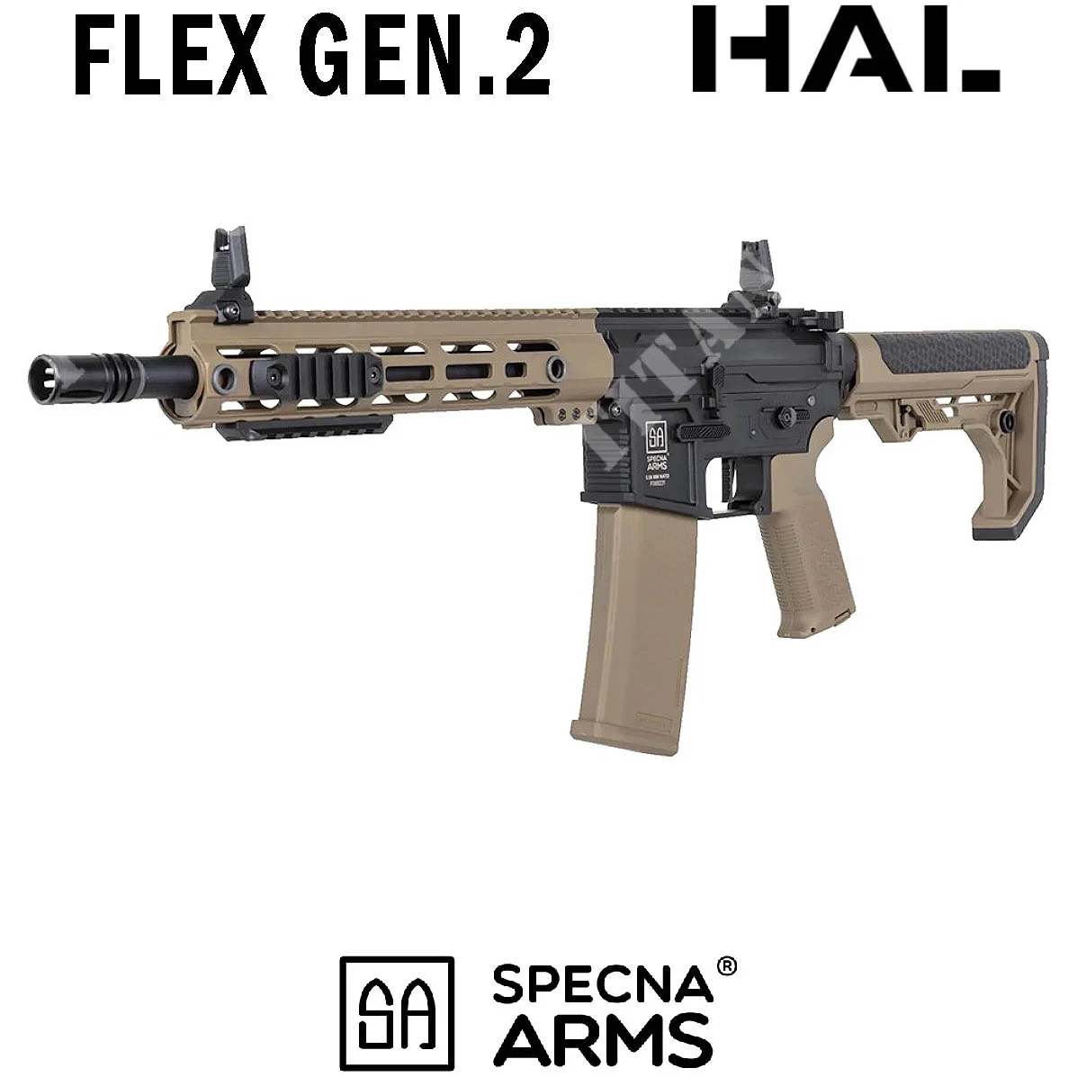 RIFLE M4 SA-F05-RL FLEX BLDC HAL GEN2 BRAZOS TAN SPECNA (SPE-01-047998)