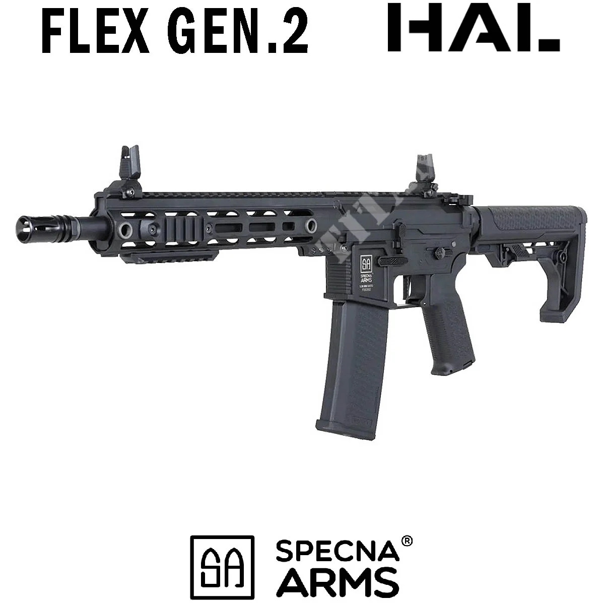 FUSIL M4 SA-F05-RL FLEX HAL ETU GEN.2 BRAZOS SPECNA NEGRO (SPE-01-047445)