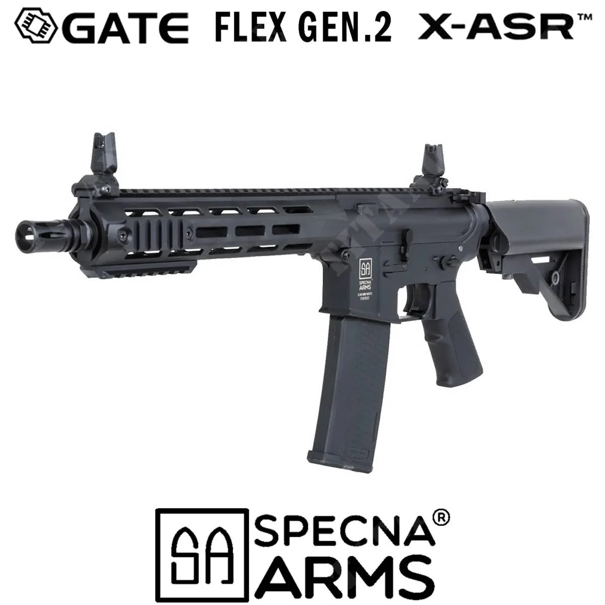 SPECNA DE RIFLE NEGRO M4 SA-F03 FLEX GATE X-ASR GEN2 (SPE-01-047366)