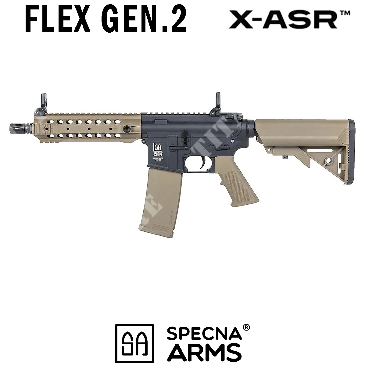 M4 SA-F01 FLEX GATE X-ASR GEN2 BRAZOS SPECNA PARA RIFLE TAN (SPE-01-047363)