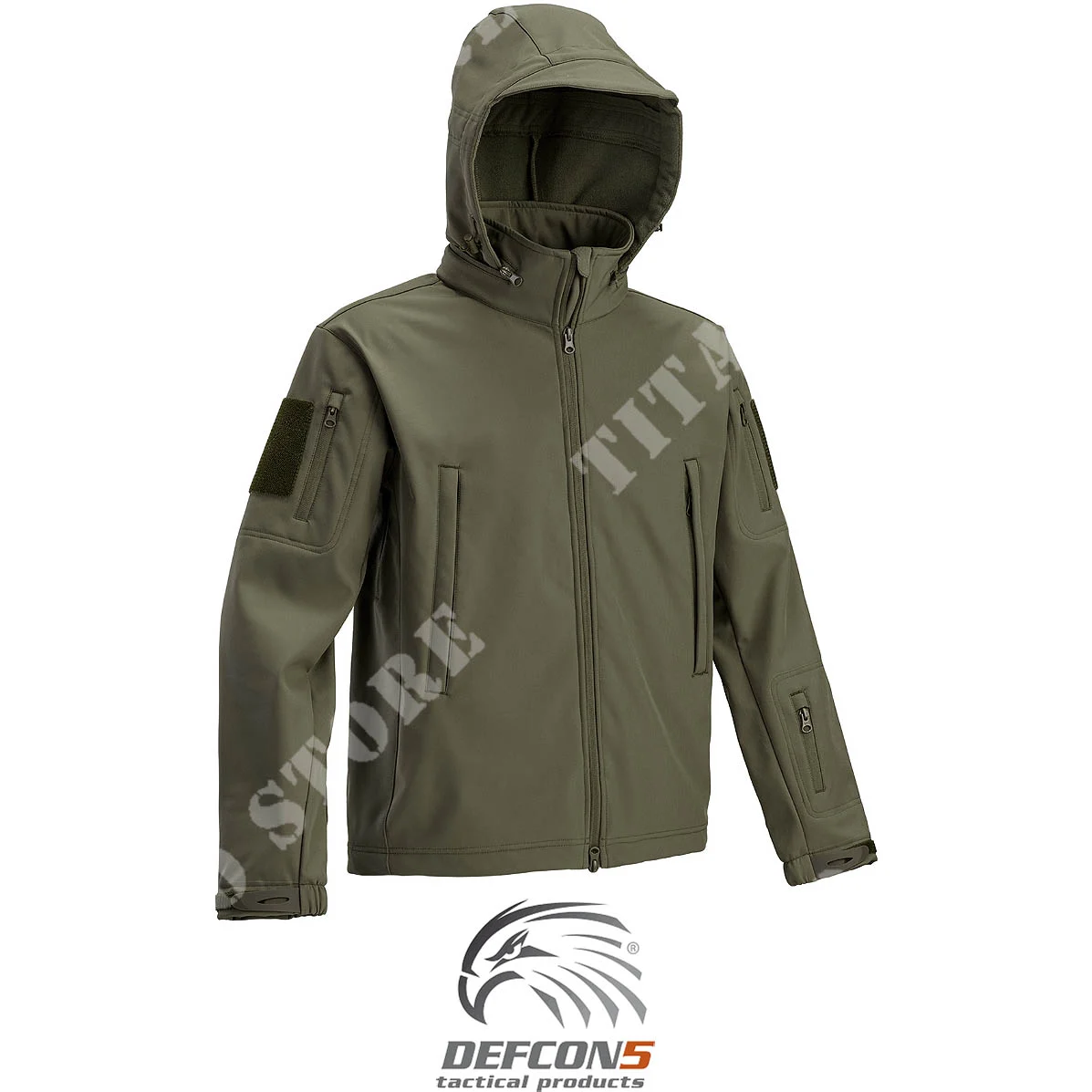 CHAQUETA SOFT SHELL VERDE DEFCON 5 (D5-3430 OD)