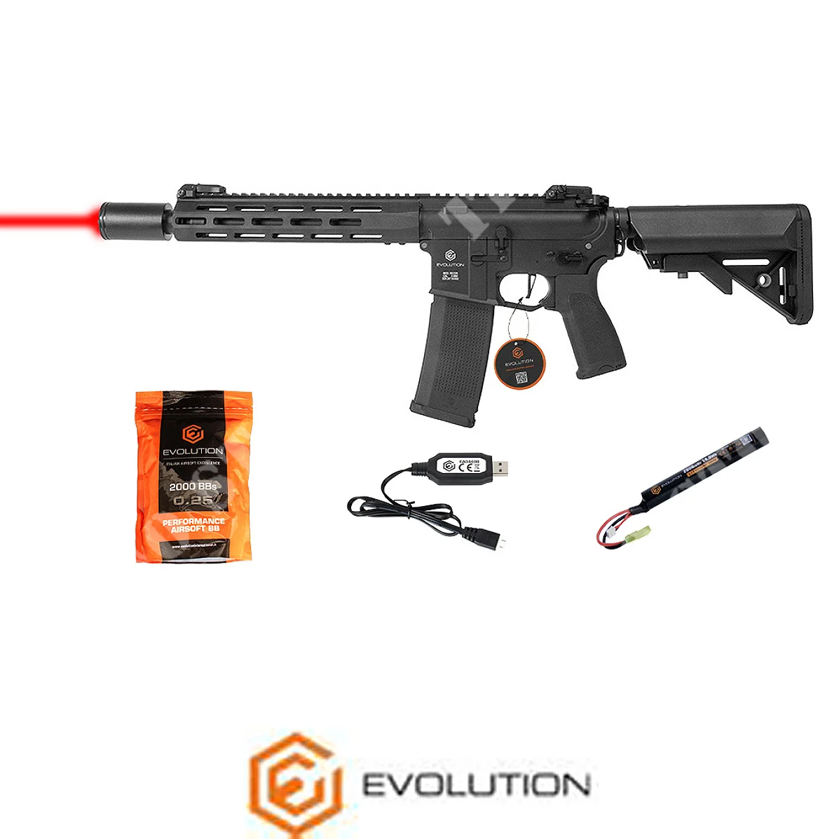 Conjunto de rifle M4 Recon Blaster RGB Black Evolution de 12 pulgadas (SL-1101)