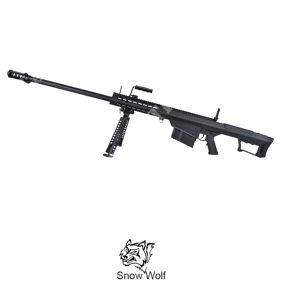RIFLE DE CERROJO M107A1 DE METAL NEGRO SNOW WOLF (SW-024S)