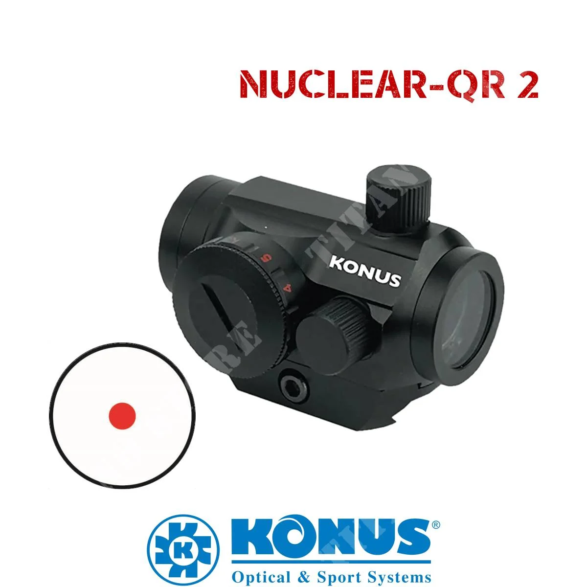 PUNTO ROJO 1X22 NUCLEAR-QR 2 KONUS (7214)