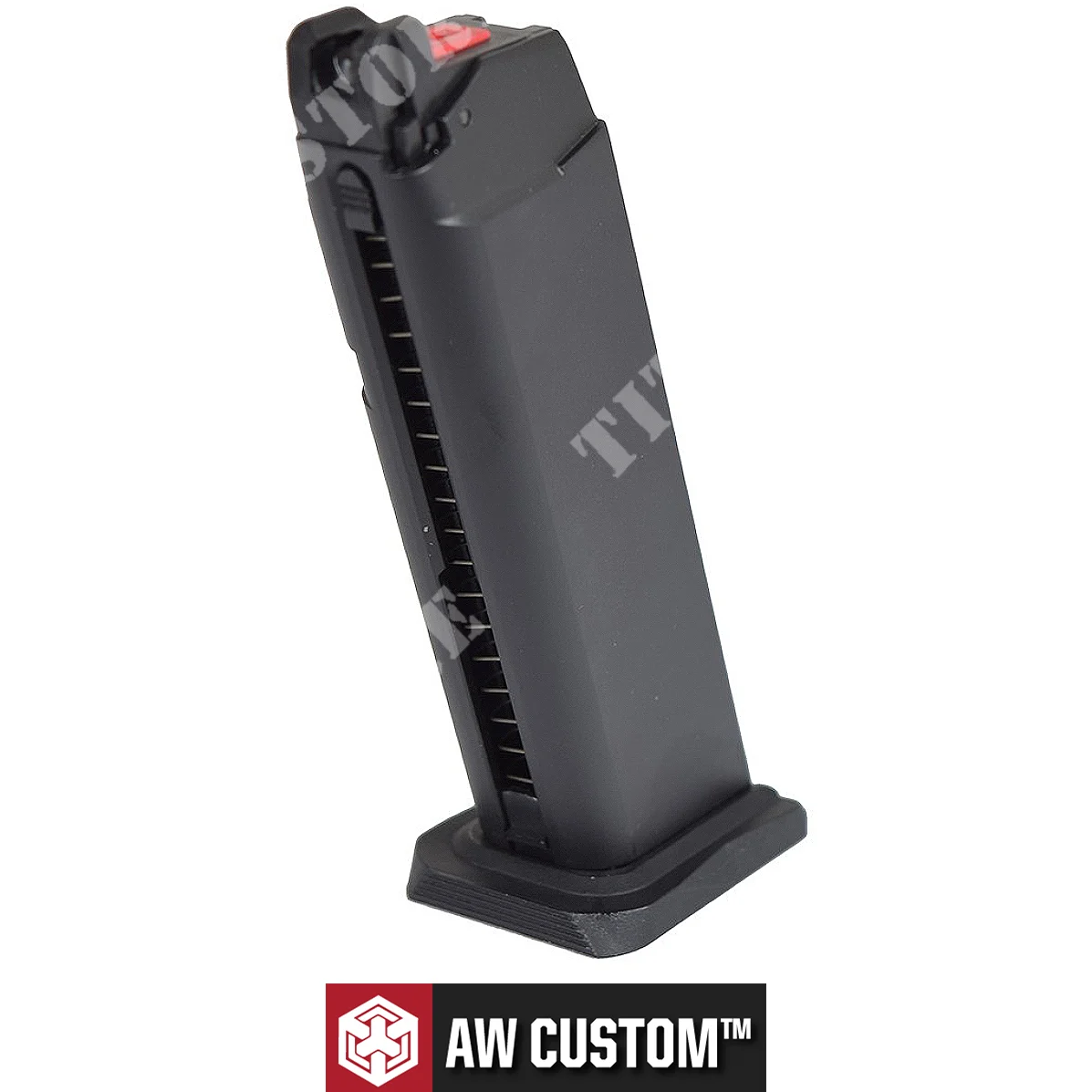 Cargador de CO2 de 25 BB para G17 de corte hexagonal negro Armorer Works (AW-VXMC01)