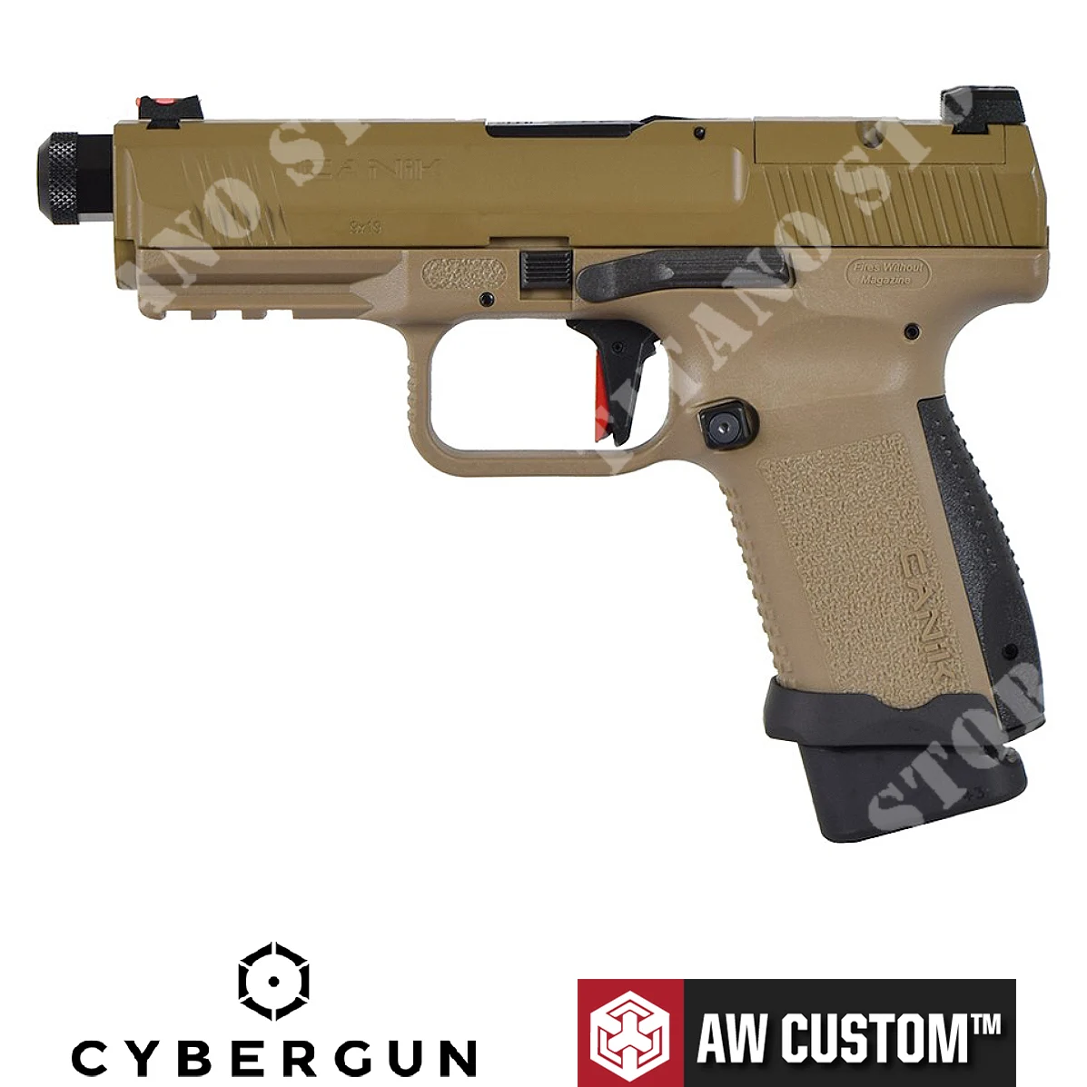 PISTOLA DE GAS CANIK TP9 TAN AW/CYBERGUN (CG-CA0101)