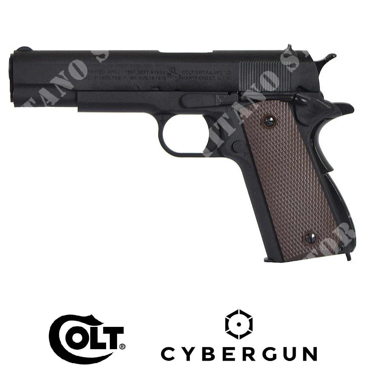 PISTOLA DE GAS COLT 1911A1 CIBERGUN NEGRA (CG-AP0100)