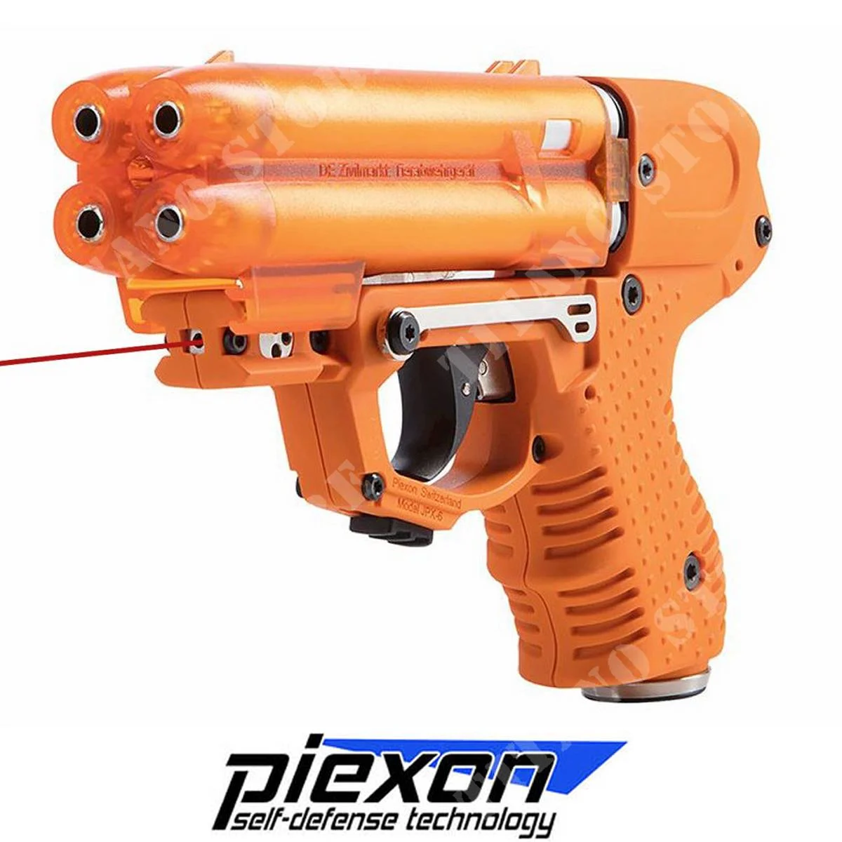 PISTOLA JPX6 CON LÁSER + BLOQUEO/4 CARTUCHOS PIEXON (PX.8200.16)
