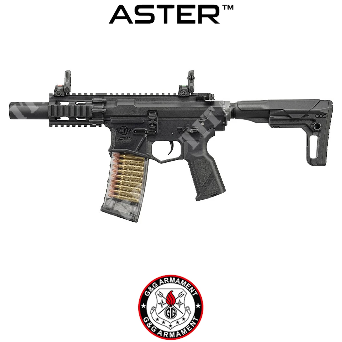 Fusil CM16 GMS SBR negro G&G (GG-GMS-SBR)