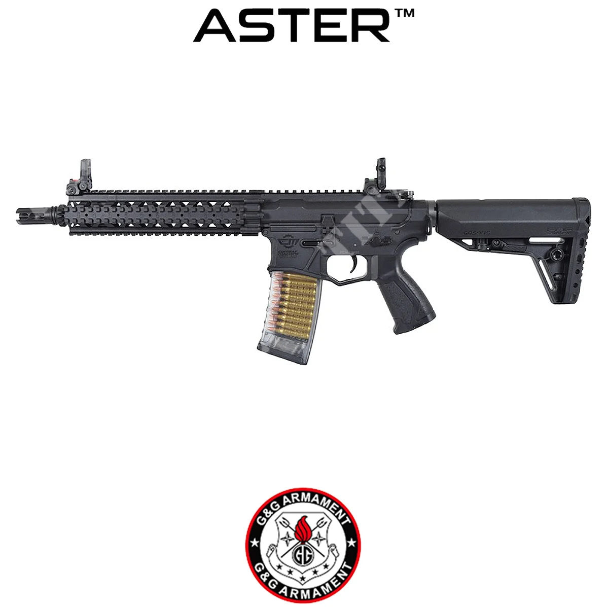 Fusil CM16 GMS CQBR negro G&G (GG-GMS-CQBR)