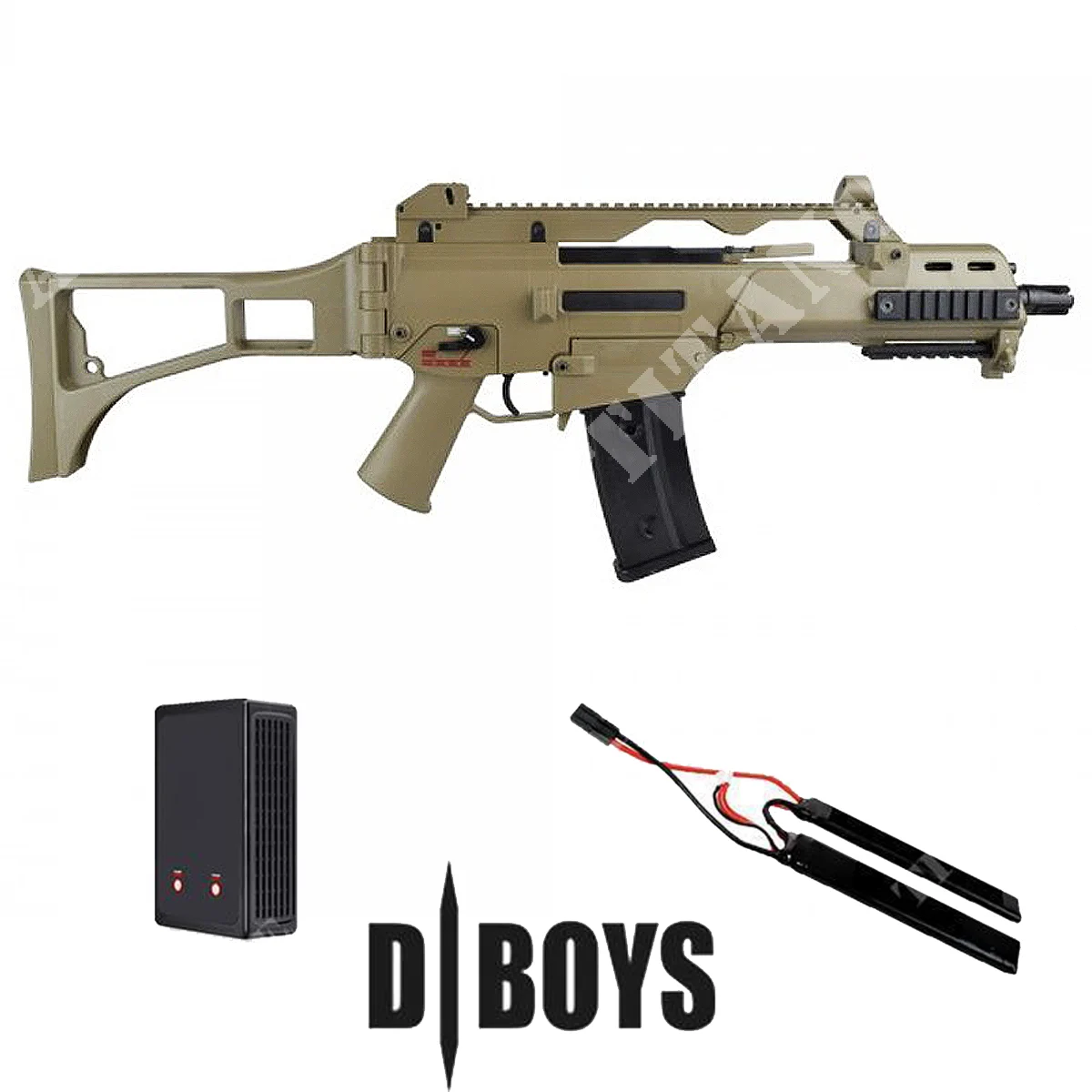 G36C + BATERÍA LIPO DE 7.4V + CARGADOR DE BATERÍA D-BOYS (4781TKIT)
