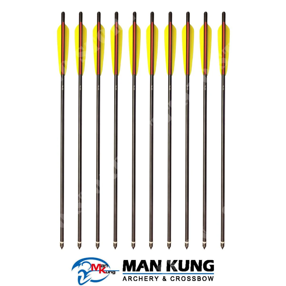 SET 10 DARDOS BANDOLA 22 "ALUMINIO MAN KUNG (D074B-10)