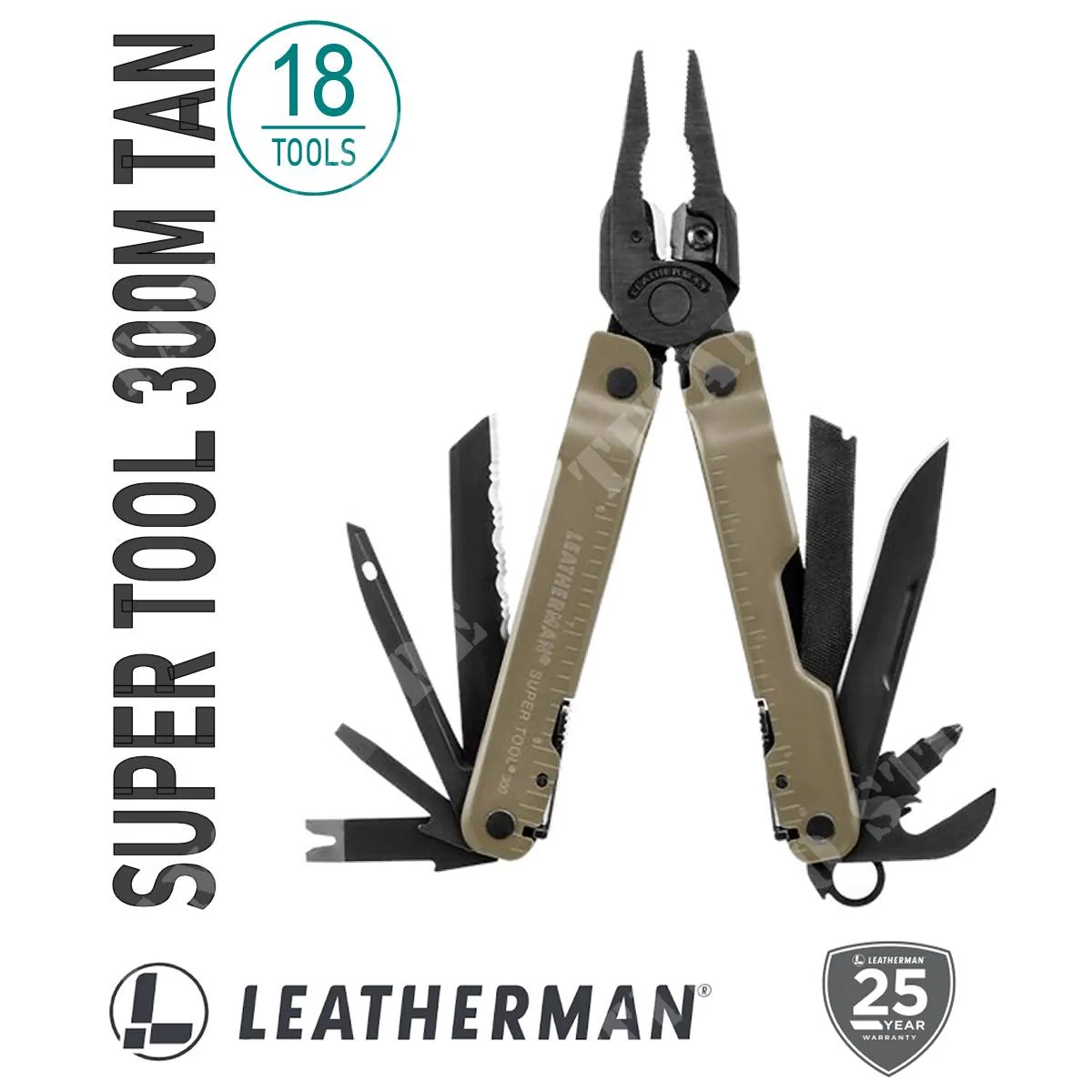 ALICATES MULTIUSOS SUPER TOOL 300M COYOTE TAN LEATHERMAN (832762)