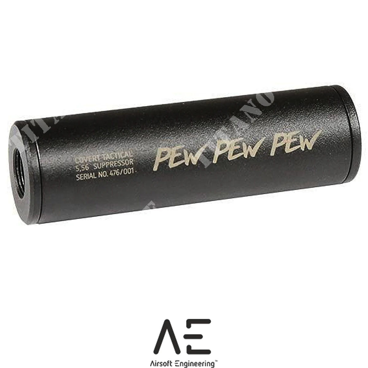 SILENCIADOR ESTÁNDAR TÁCTICO CUBIERTO PEW PEW PEW 30x100mm AIRSOFT ENGINEERING (AEN-09-019911)