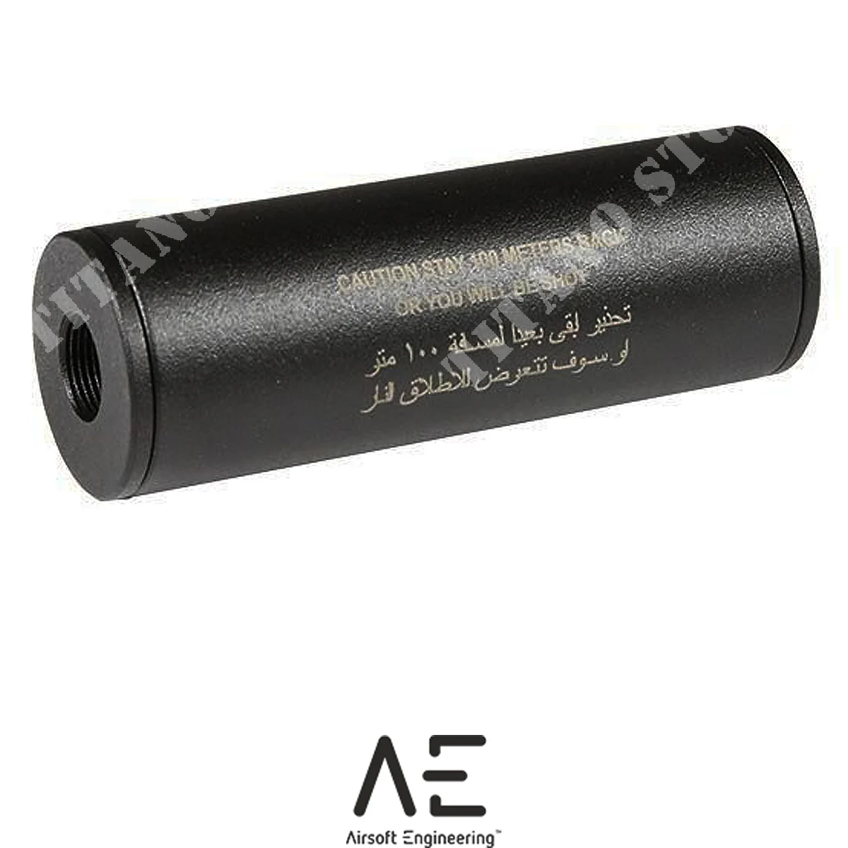 SILENCIADOR PRO 35x100mm ESTANCIA 100 METROS ATRAS AIRSOFT INGENIERIA (AEN-09-019865)