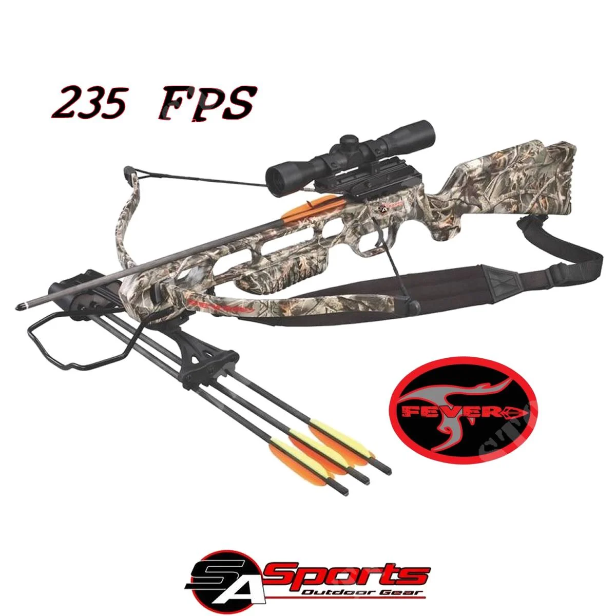 VISOR CAMO CROSSBOW FEVER 4X32 175 LB SA SPORT (55M520)