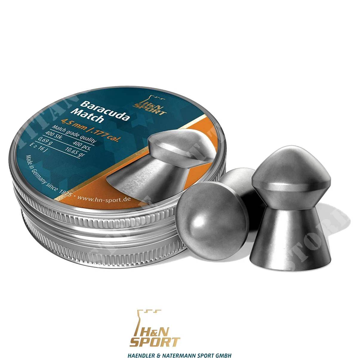 PIOMBINI CAL 4,5 BARACUDA MATCH 400PZS H&N SPORT (HN-BM-450) 750345
