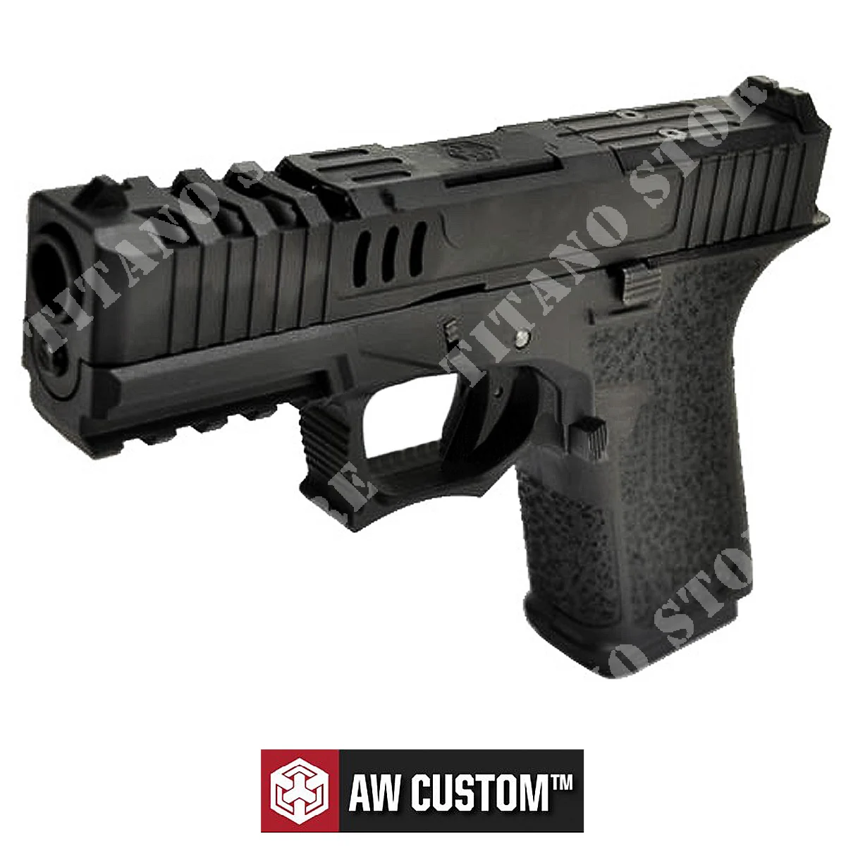 GLOCK VX9 MOD 1 PRECUTADO TACTICO GAS NEGRO AW CUSTOM (AW-VX9110)