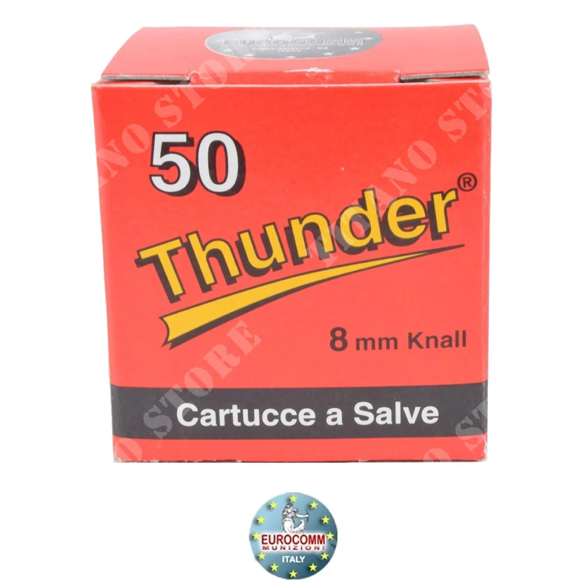 50 cartuchos de fogueo Nickel Thunder de 8 mm - Eurocomm (CS-Red)