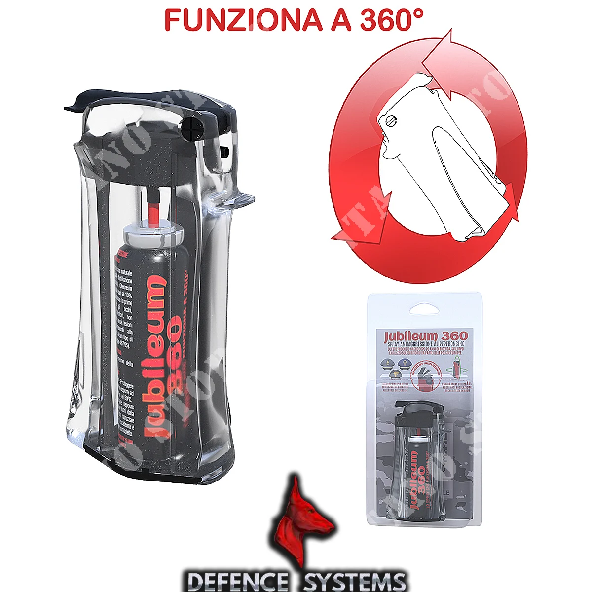SPRAY JUBILEUM 360 SISTEMA DE DEFENSA ANTIAGRESIÓN TRANSPARENTE 20ML (DFN-90912)